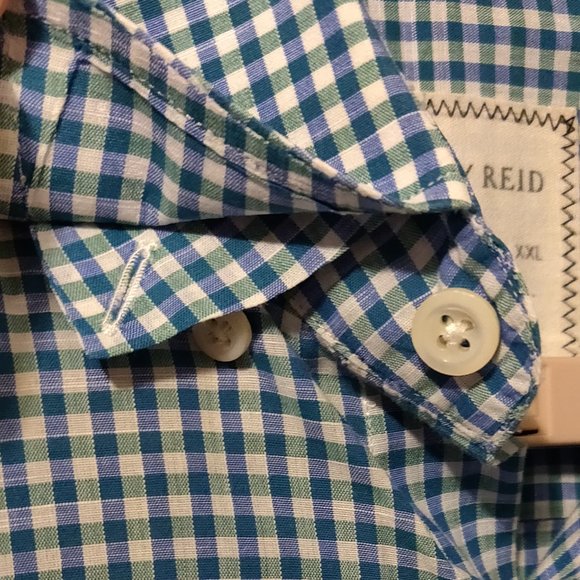 Billy Reid Full Cut Plaid Long Sleeve Button Down Men's SIZE SMALL - Picture 5 of 7